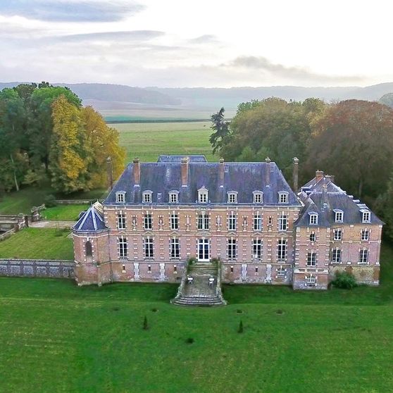 Château d'Auteuil vu d'un drone