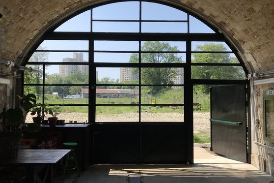 Casemate 4 - Vue vers les espaces extérieurs