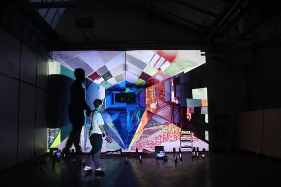 Performance live de paint-mapping