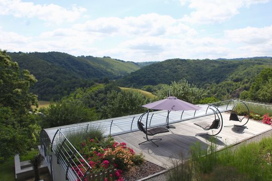 Vue panoramique sur la Vallée du Célé