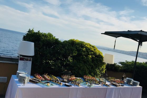 Cocktail sur le toit terrasse