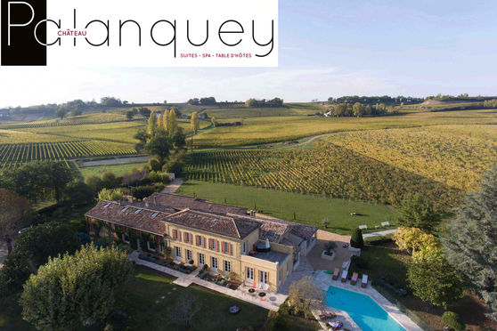 Château du Palanquey & SPA - vue aérienne